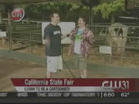 Leigh interviewed by Cody at California State Fair, Sacremento