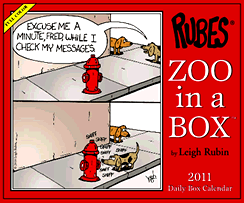 Rubes' Zoo in a Box Calendar 2011