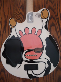 Cow Guitar back 