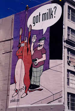 Leigh's cartoon used by the Got Milk? campaign