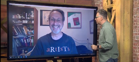 Leigh visits Cody Stark on Good Day Sacramento to discuss his latest
Book Rubes Twisted Pop Culture