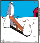 snowman on teeter totter
